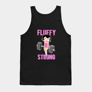 fitness girl, thick girl, gym girl, weightlifting girl Tank Top